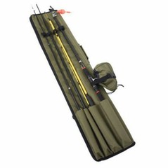 Large Fishing Rod Bag Backpack Shoulder Carry Tackle Pole Tube Storage Reel Case