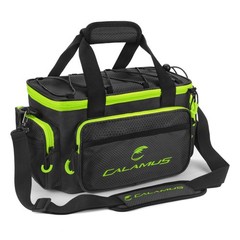 Calamus Fishing Tackle Bag, Salt/Freshwater, Rip~Stop, Padded Strap, Green