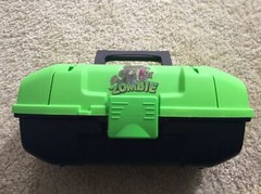 Plano Zombie Fish Tackle Box With Tray Green/black 13×6”