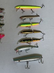 Vintage Plano 3520 Tackle box Tackle-box W/ Tackle 26 Lures !!! Rapala , Rebel