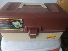 Plano Model 4200 Tackle Box 2-Tray Storage Brown/Tan – Vintage