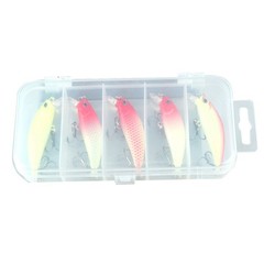 5 Piece Luminous Fishing Lure Set for Bass Trout Mackerel Salmon 56 58g