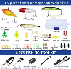 Versatile Fishing Kit with 482 Tools, Waterproof Tackle Box & Backpack for Men