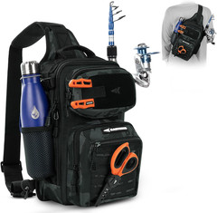 Blowbak Tactical Sling Tackle Bag-Lightweight Fishing Backpack Storge Fishing Ge