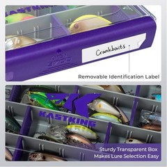 HyperSeal 3700 Purple Tackle Box – Waterproof with Customizable Dividers