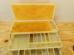 Vintage Tackle Fishing Box Sears Ted Williams 6 Tray 34454 and Instruction