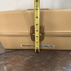 Vintage Adventurer Ultralite 1423 Tackle Box – 3-Tier Tray Organizer Classic Tan