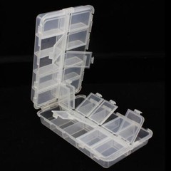 20 Compartments Tackle Box Tackle Utility Plastic Storage organizer 16.5x10x4cm