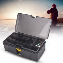 Double Layer Plastic Fishing Box For Lures Bait Storage Organizer BKWQ