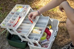 Collapsible 3-Tray Tackle Box with Adjustable Compartments – For Young Anglers