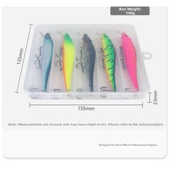 Abs Hard Bait Slow Sinking Minnow Hydrodynamic Design Streamlined Body
