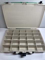 Vintage Bill Dance Outdoors Plano Tackle Box Double Level Satchel 17” w/Dividers