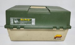 Vintage Plano 8606 6 Tray Lockable Fishing Tackle Box Large Storage Extra Large