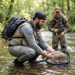 Fishing Backpack with Floating Net & Waterproof Tackle Box – Men’s Gift