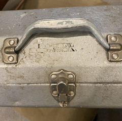 Vintage Simonsen Aluminum Tackle Box Chicago + Classic Estate Fishing Tackle