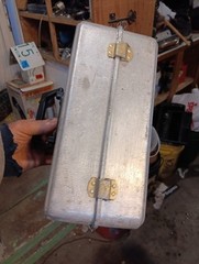 VNTG UMCO Model 103A Aluminum 3 Tray Fishing Tackle Box Dented Watertown MN USA