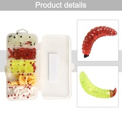 Lifelike False Bread Worm Bait for All Fishing Environments Pack of 100pcs
