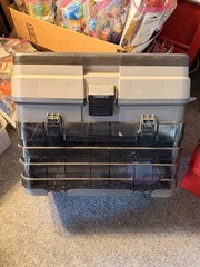 Vintage Plano 757 4 Drawer Fishing Tackle Box/Tool Box Craft Box