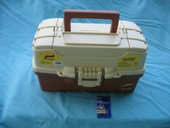 1 NEW Plano Model PLA000337 Fishing 2 Tray Tackle Box with new brass lock R3