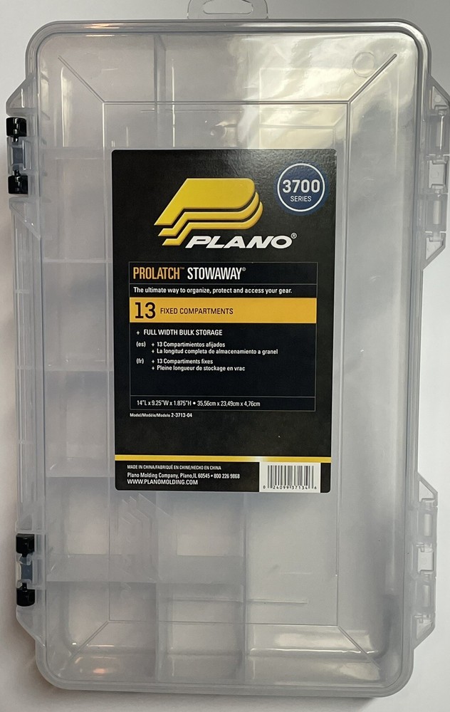 Plano 2371304 ProLatch 3700 Size Stowaway Boxes with 13 Fixed Compartments, C…
