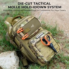 Lightweight Tactical Sling Fishing Backpack – Storage Bag for Gear & Equipment,