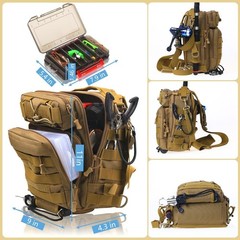 Ergonomic Fishing Tackle Backpack with Utility Pockets – Ideal for Men & Women