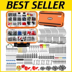 343pcs Fishing Hooks and Weights
