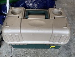 Plano Hip Roof Tackle Box w/6-Trays – Green/Sandstone [861600]