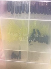 Plano Molding Co. Fishing Tackle Tray 7.25”x11” With Plastic Swim Baits #2