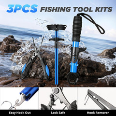 Fishing Backpack with Fishing Rod and Reel Combos Tackle Boxes, Waterproof Tackl
