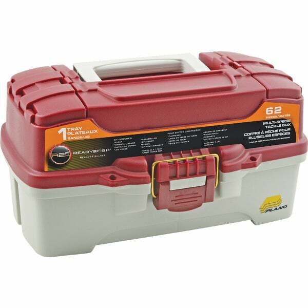 (12)-SouthBend Ready 2 Fish 62-Piece Fishing Tackle Kit Model: R2FK-TBVP-1A