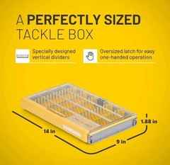 Set Of 4 Plano EDGE Master Jig/Bladed Jig Box Tackle Box Waterproof 14x9x1.88in