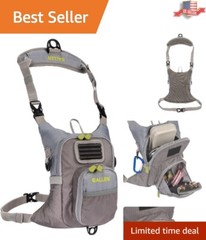Secure & Comfortable Fishing Chest Pack with Adjustable Straps – Unisex Design