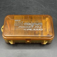 Vintage Mini Magnum 3213 Tackle Box 2 Sided Pocket Pak By Plano With Tackle