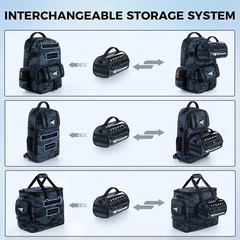 KastKing Line Management Bag 10-Spool Water-Resistant Clear View Fishing Storage