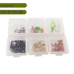 2PC- Fishing Tackle Box Tackle Utility Boxes Plastic Box 2PCS-HOOK BOX-6C