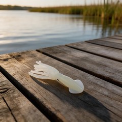 5pcs Soft Silicone Squid Bait Luminous Hollow Tubular Fishing Lure for Sea Fish