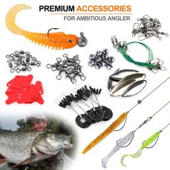 Fishing Accessories Kit, 212pcs Bass/Trout Fishing Tackle Kit with Tackle Box…
