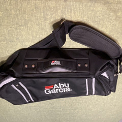 Abu Garcia Black Tackle Bag Carry on Shoulder ZipperPockets Poly Soft Sided Fish