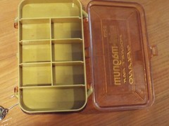 Vintage Plano Over And Under Tackle Box Magnum & Mini Pocket Pak 3213 + Lures