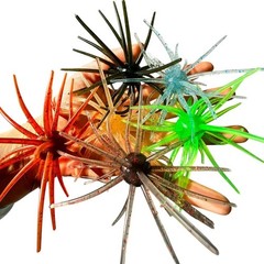 Floating Sea Urchin Lure Pack of 4 6.5cm 9cm TPE Soft Bait for Freshwater Use