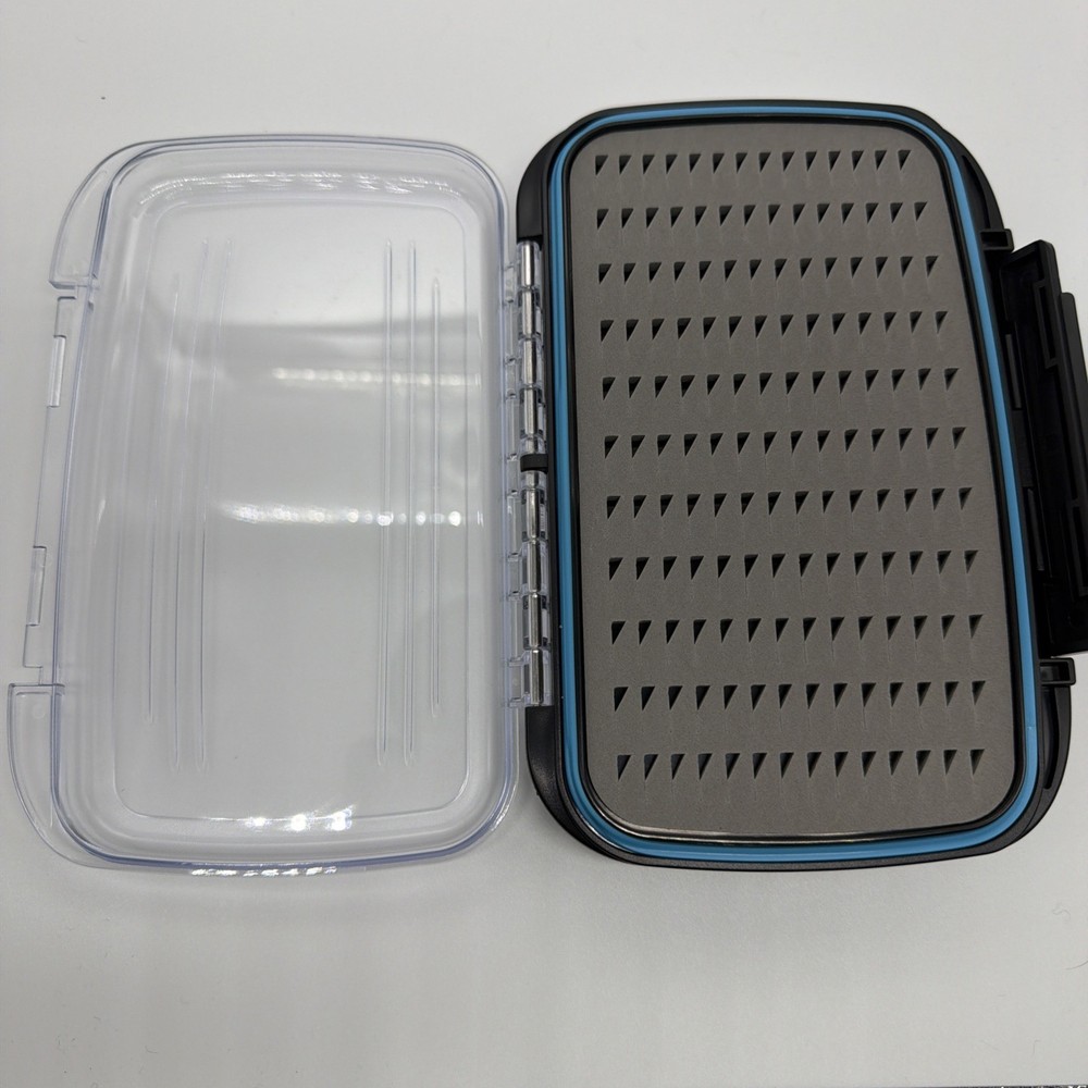 Waterproof XL Fly Box DoubleSided, Clear Lid, Easy Grip Foam