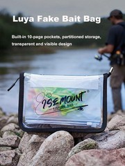 Luya Transparent Fake Bait Bag Pvc Inner Bag Partitioned Waterproof Storage Bag