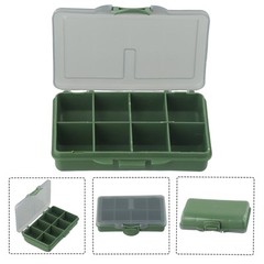 1-8Compartments Storage Box Carp Fishing Tackle Boxes Bait 105*65 *24mm Portable