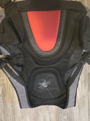 SPIDERWIRE Large Fishing Tackle Bag Backpack Black & Gray Spider Web Design