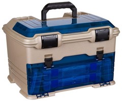Large Tackle Box with 7 Zerust Tuff Tainers, Bulk Compartment, 6 Line Ports – 18