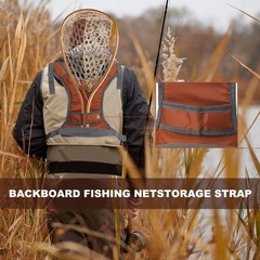 Orange Gray Fly Fishing Chest Pack Lightweight Backpack Tackle Storage Box