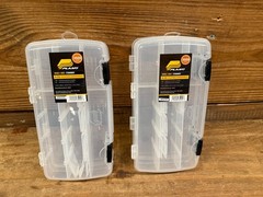 (2) Plano 3500 Series Double Sided Stowaway Adjustable Tackle Box 350022