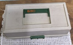Vintage Rebel Model 530 Tackle Box 3 Fold Out Tray Snap Close 12-1/2 x 6 x 7