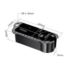 Boat Caddy Organizer Universal with Rubber Tab Cockpit Storage Box Fishing Parts
